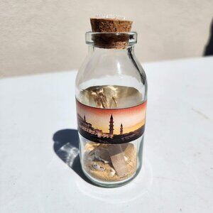 Message in a Glass Bottle Turkish Souvenir Sand Beach Shells  Sultan Ahmet Camii